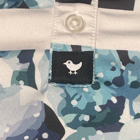 Bad Birdie Polo Abstract Watercolor Size XL Performance Golf - Picture 5 of 14